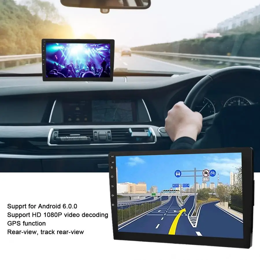 10.1in 1080P HD камера Bluetooth стерео дисплей Автомобильный MP5 медиаплеер Поддержка для Android 6.0.0