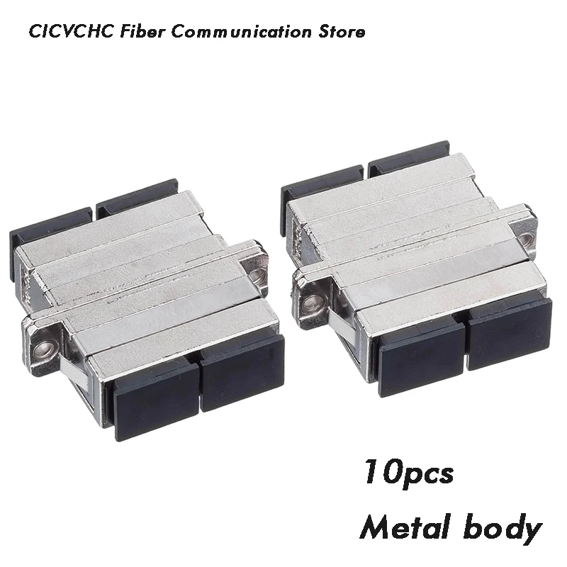 10pcs SC Duplex Adapter with metal body