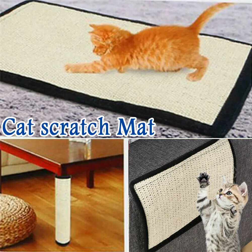 Pet Когтеточка для кошек гвардии коврик игрушка из сизаля кошки Когтеточка для кошек защитное покрытие от когтей для дивана, мебели подушечки для стола стульев диванные ножки для мебели поручень