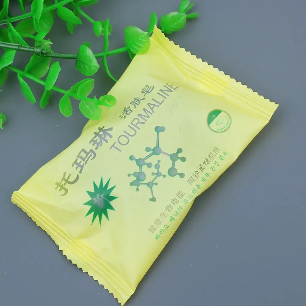 Nuevo salud cuidado Turmalina de jabón de cara y cuerpo oferta Personal belleza saludable carbón concentrado jabón para Ance