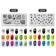 Кружева цветок ногтей штамповки пластины китайский стиль передачи шаблон шаблоны геометрический Маникюр печать трафарет инструменты продукты