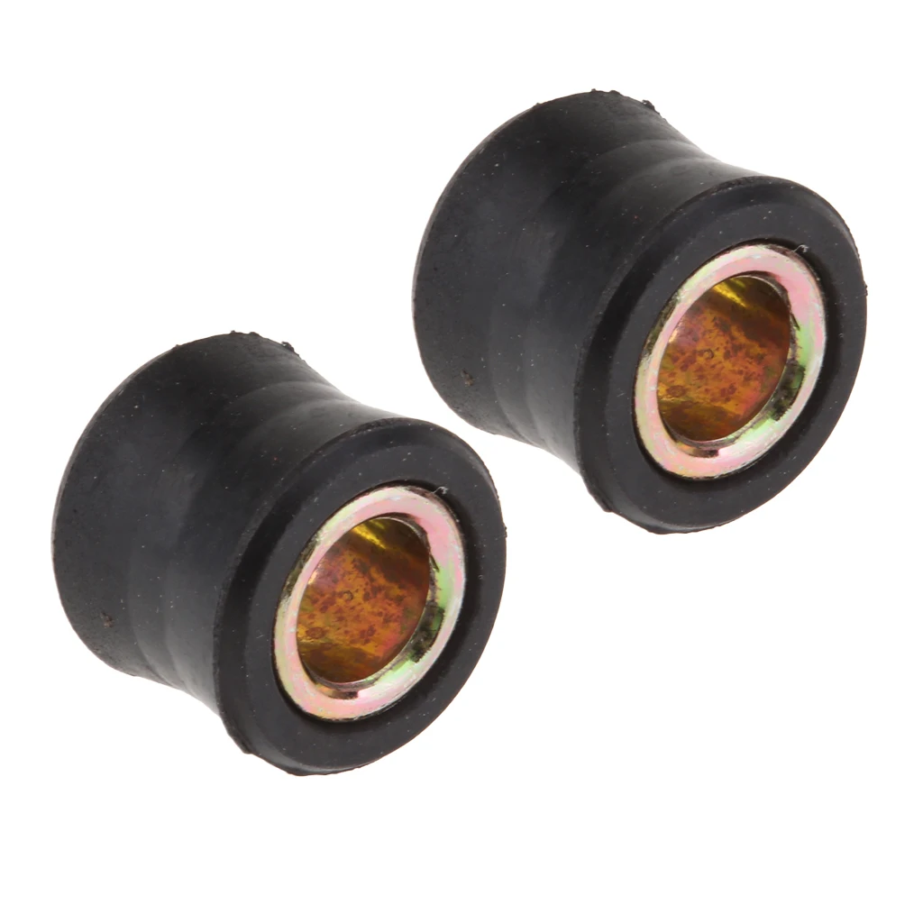 2pcs Motorcycle Suspension Rear Lower Shock Absorber Strut Mount Bushing 10mm