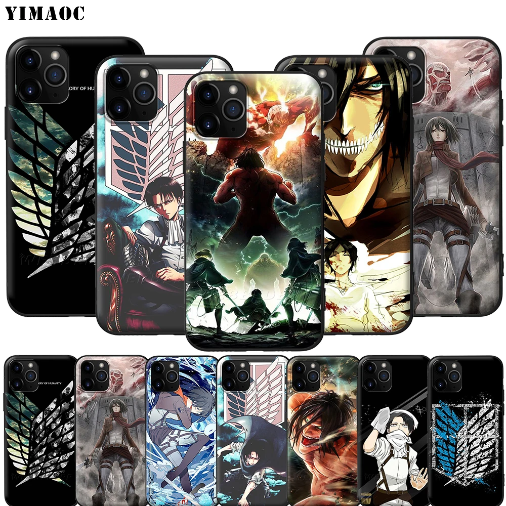 Силиконовый мягкий чехол YIMAOC Attack On Titan Levi для iPhone 12 Mini 11 Pro XS Max XR X 8 7 6 6S Plus 5 5S SE |
