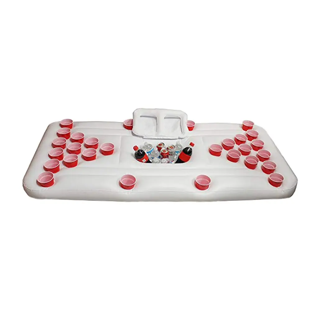 Beer Pong коврик для бассейна 28 чашка отверстие гребная лодка надувной бассейн воды