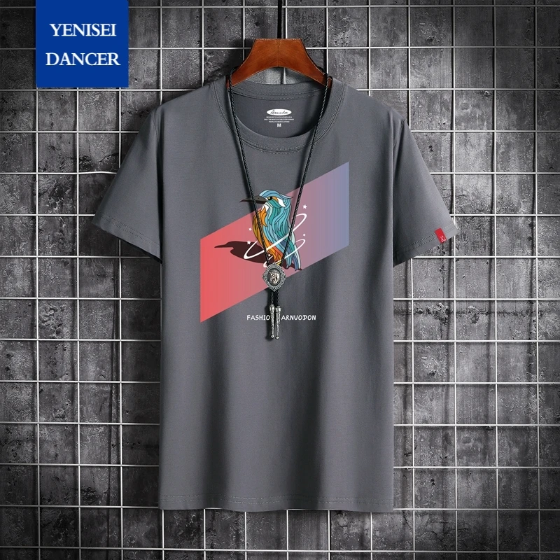 С мультипликационным принтом сердитые птицы печати 100% Ccotton футболка для мужчин