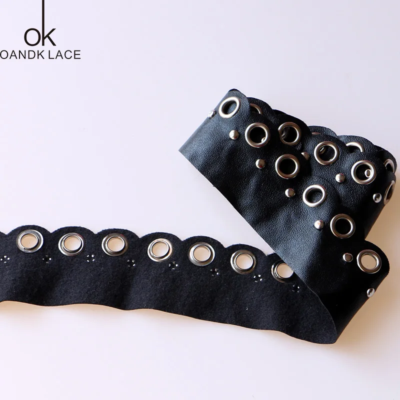 PU Composite Molding Rivet Eyelet Decoration 1 yard pu decoration