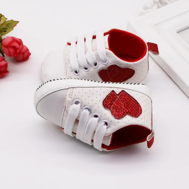 Infant Kid Boy Girl Heart Pattern Shoes Soft Sole Canvas Sneaker Toddler Shoes Baby Walking Shoes Breathable Bebek Ayakkabi 1