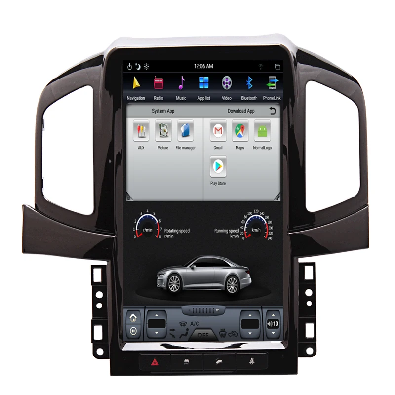 Perfect NAVITOPIA 13.6inch Vertical Screen Tesla Android 7.1 Car GPS Navigation for Chevrolet Captiva 2013-2017 Car DVD Player 4