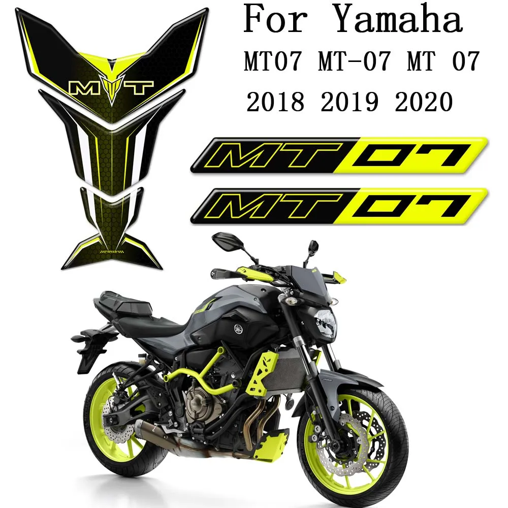 

Мотоциклетный наколенник для Yamaha MT07 MT-07 MT 07, наклейки на бак, протектор краски, обтекатели, аксессуары, наклейка на топливо, газ 2018 2019