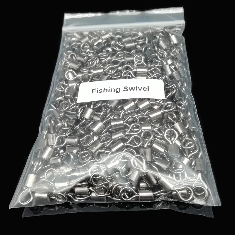 Pesca 500/200 шт Разъемный соединитель для рыбалки бочкообразные роликовые поворотные