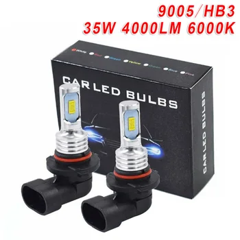 

Accessories LED Headlight Built-in DC 12V-24V 6000K Replacement Auto 2Pcs 4000LM 35W