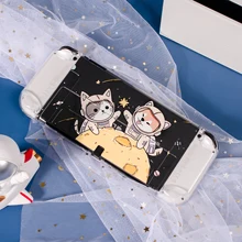 

pawdiary Switch OLED case nintendo switch oled case transparent space exploration free shipping