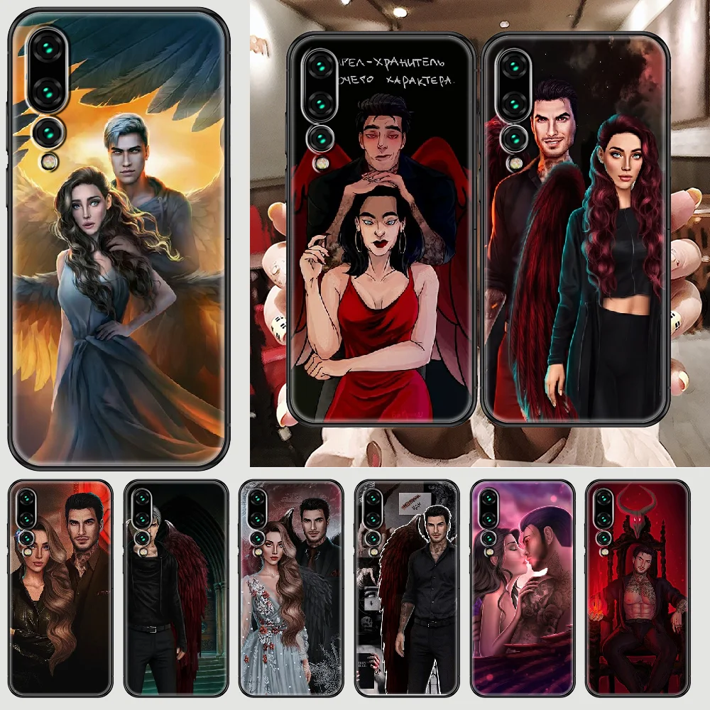 Романтический клубный чехол для телефона Huawei P Mate P10 P20 P30 P40 10 20 Smart Z Pro Lite 2019 черный