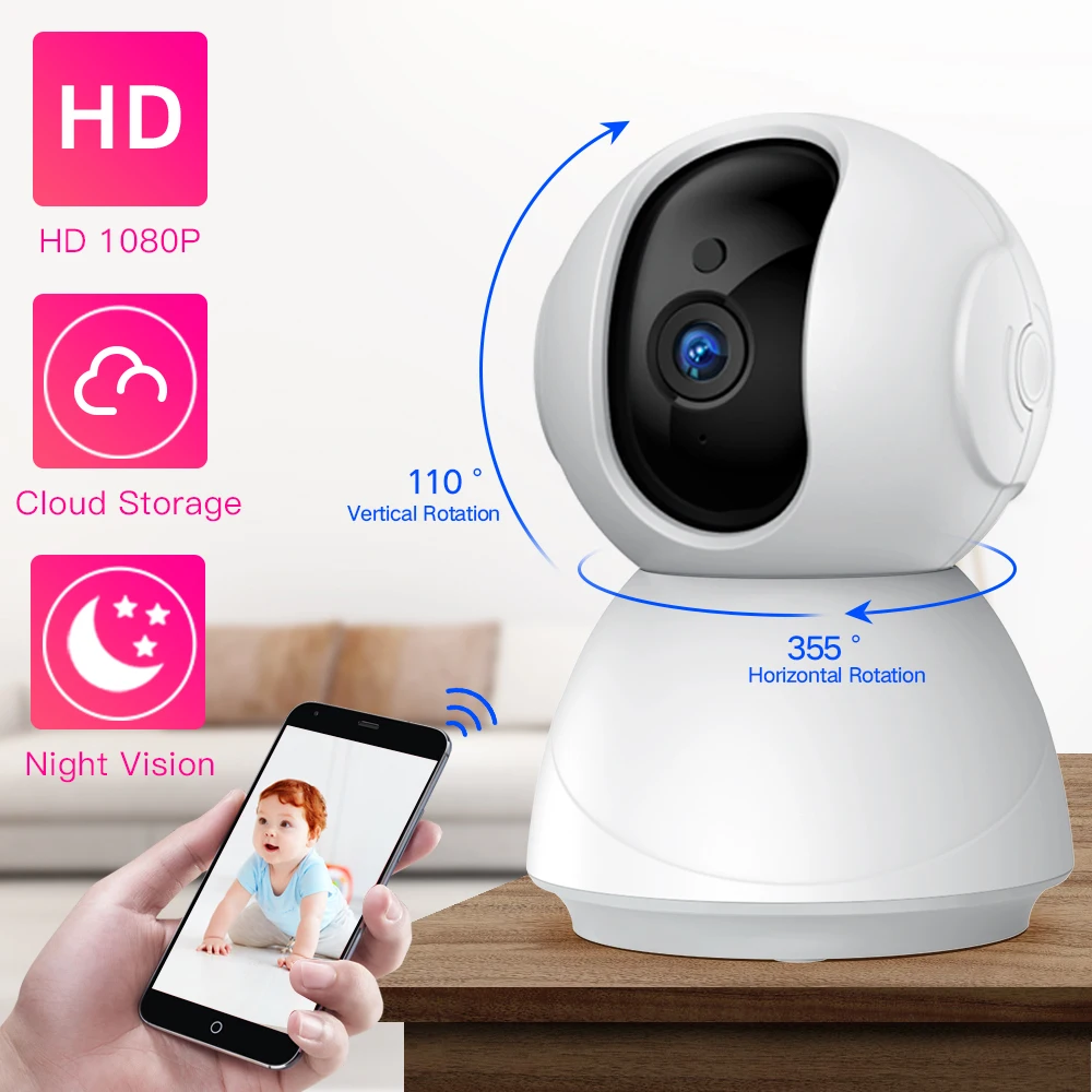 

1080P 720P IP Camera Security Camera WiFi Wireless CCTV Camera Surveillance IR Night Vision P2P Baby Monitor Pet Camera
