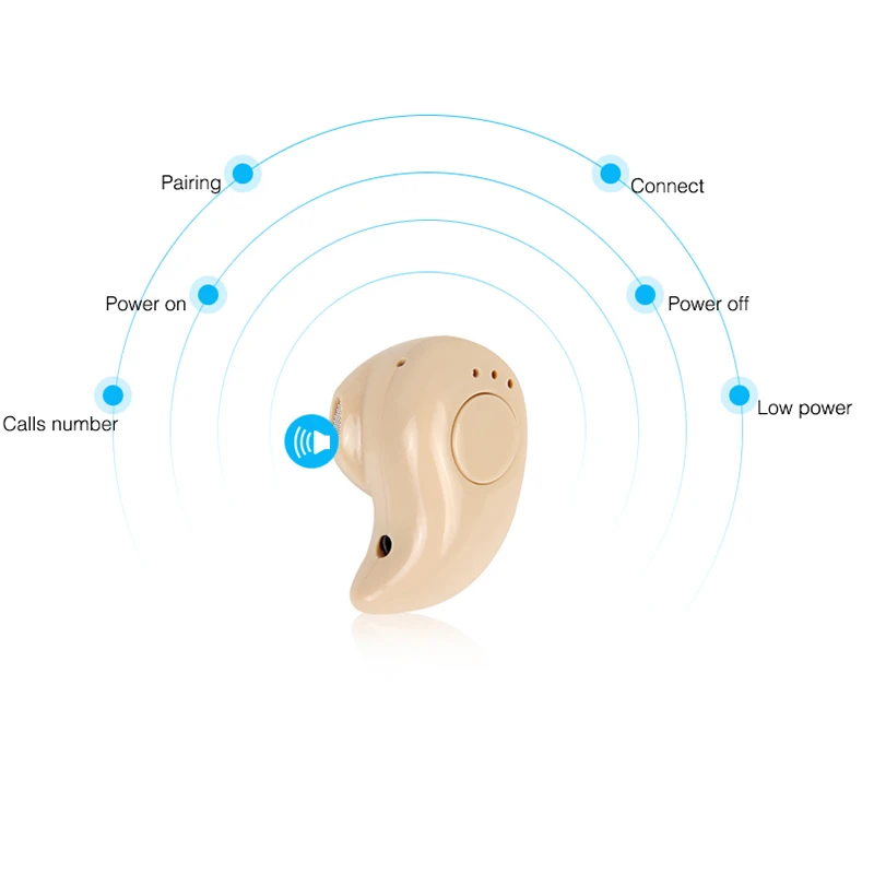 Мини беспроводные Bluetooth наушники в ухо спортивный автомобиль с микрофоном громкой связи гарнитура вкладыши для iPhone 7 8 X для samsung huawei Android