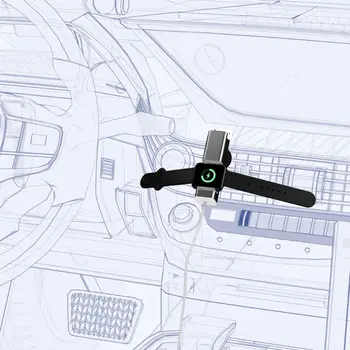 

Aluminum 2in1 USB Charger Charging Adapter Dock Station Holder Stand for Airpods 1/2 for Apple Watch Series 1/2/3/4 D08A