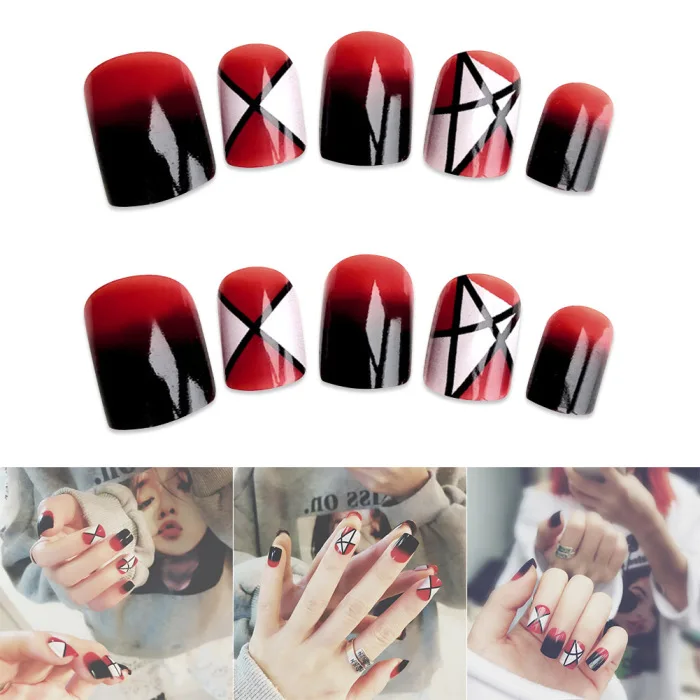 Nail Art Наклейки, декоративный элемент для рукоделия наклейки градиент Мода подарок для Для женщин Леди невесты JS11