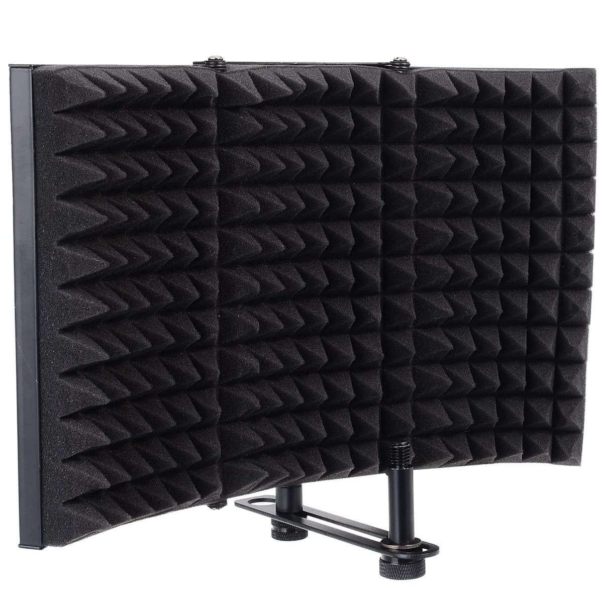 

1pc Folding Microphone Acoustic Isolation Shield Sound Absorbing Foams Panel for Vocal Recording Microphone Isolation Accessory
