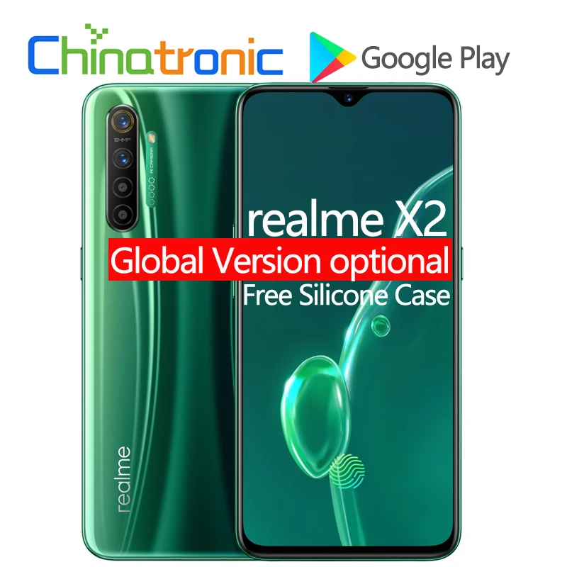 Мобильный телефон realme X2 X 2 6GB 64GB 4G FDD LTE 6," FHD+ Snapdragon 730G Восьмиядерный VOOC 30W быстрое зарядное устройство 64MP NFC