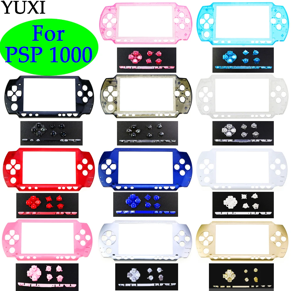 

YUXI 1 комплект для PSP 1000 PSP 1000 ремонт Передняя Лицевая панель чехол Корпус и переключатель L R фотография набор