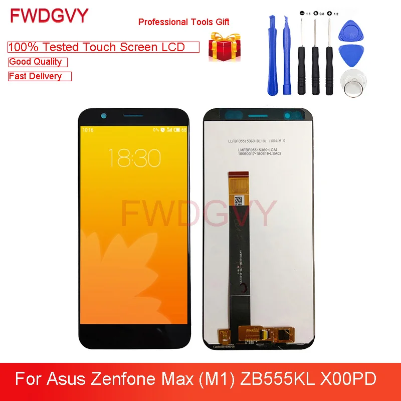 ЖК-дисплей 5 &quotдля ASUS Zenfone Max M1 ZB555KL дисплей с сенсорным экраном и дигитайзером