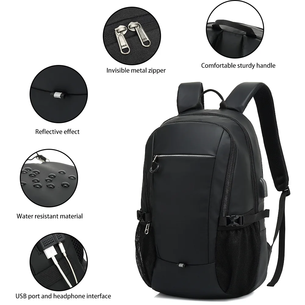 

2019 Business Computer Backpack USB Korean-style Casual Backpack Men's High School And College Students School Bag