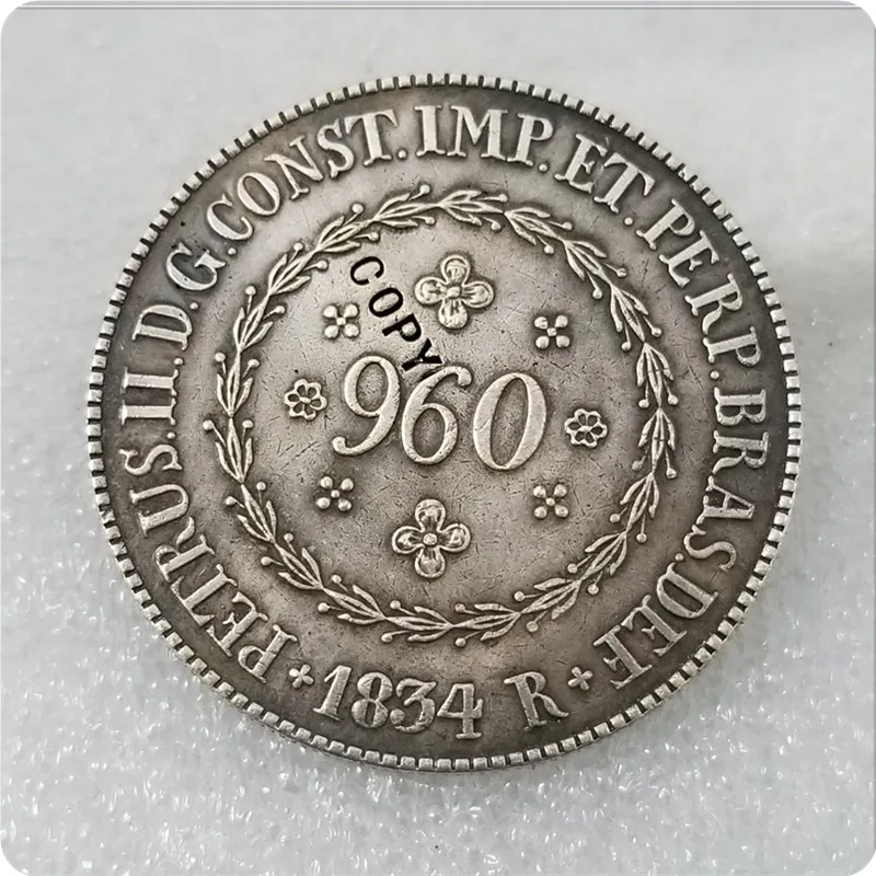1834 Бразилия 960 рейс имитация монеты