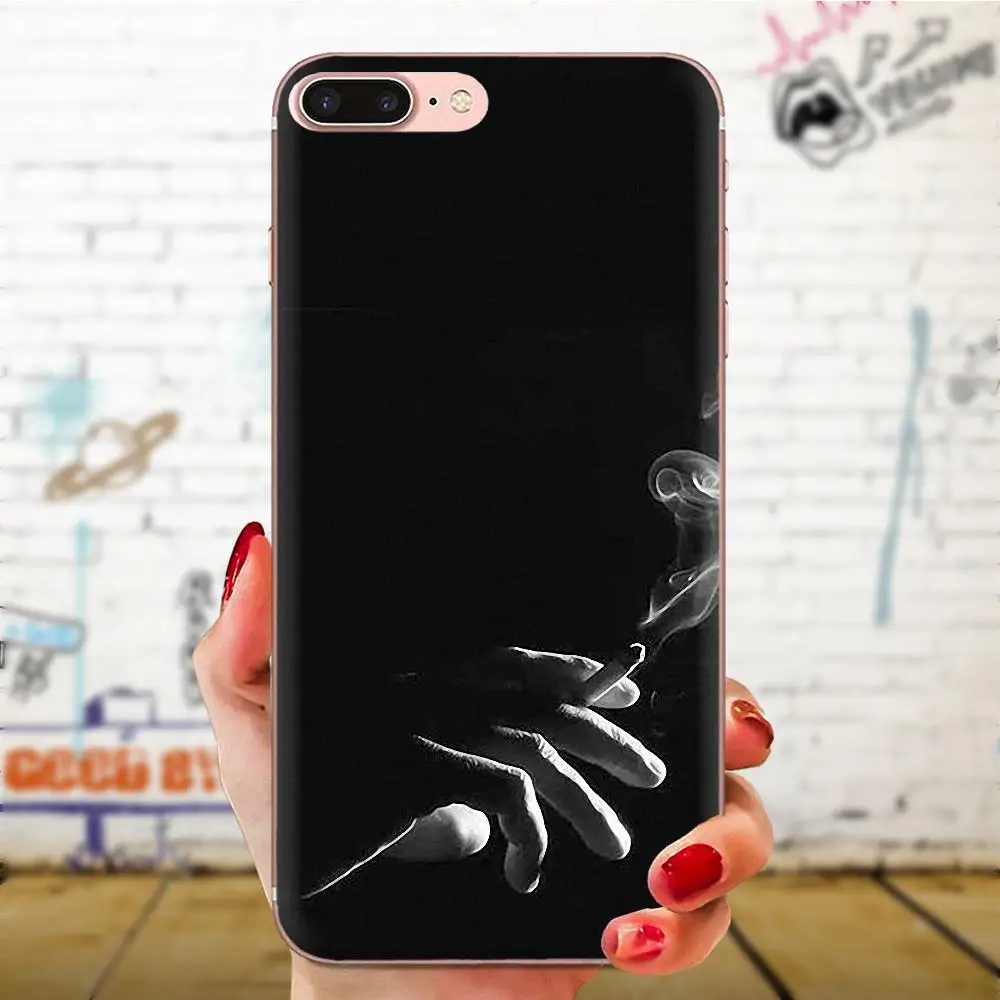 Роскошная сигарета для huawei Honor mate 7 7A 8 9 10 20 V8 V9 V10 G Lite Play Mini Pro P Smart Art Print прозрачный
