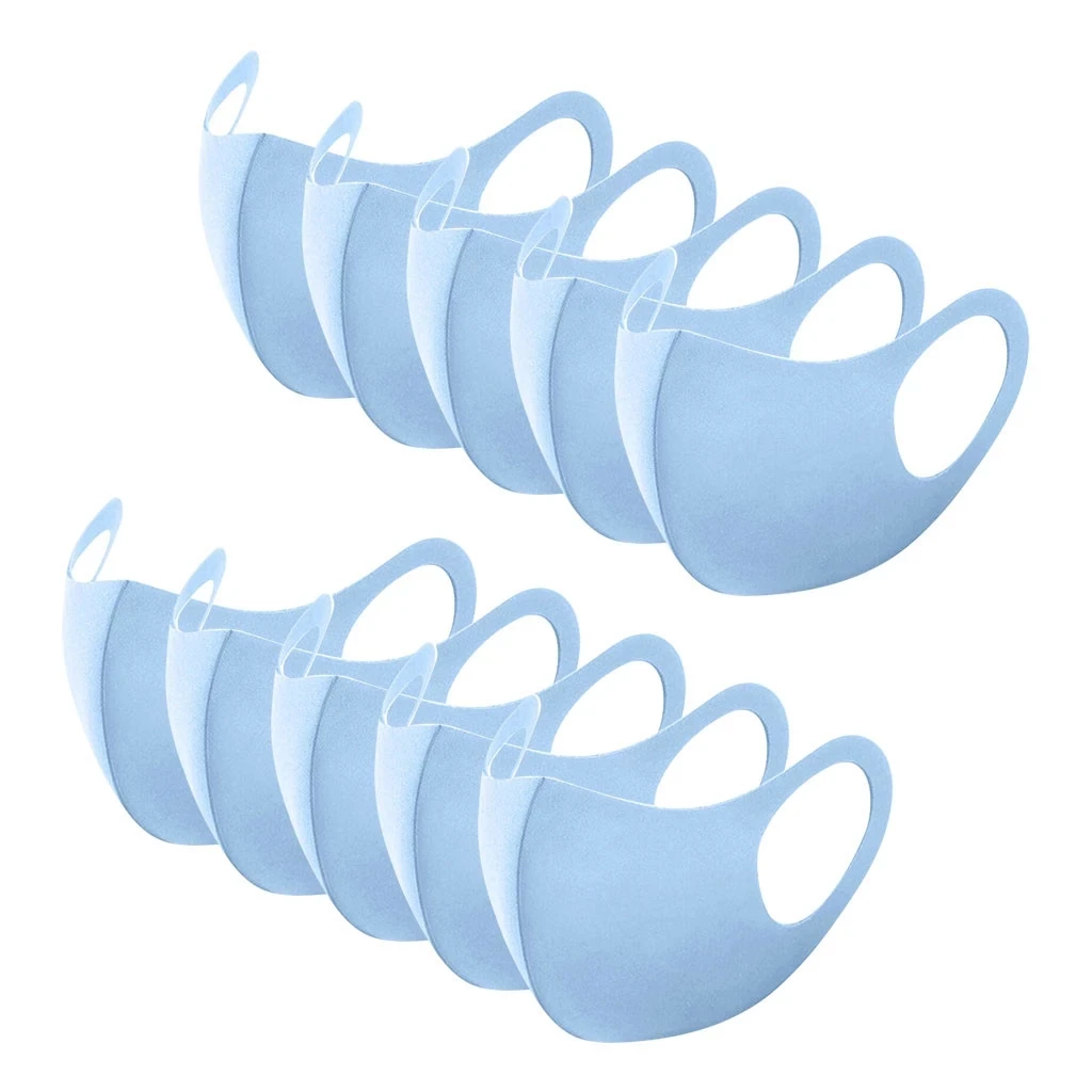 Unisex Solid Color Cotton Face Mask Adult Protection Anti Dust Washable Reusable Mouth Mask Filter Respirator