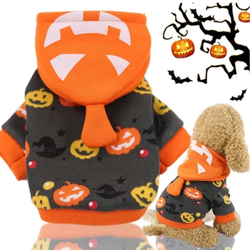 

Halloween Carnival Cat Clothes Funny Pet Clothes Winter Warm Jacket Dog Halloween Party Costume Outfit Two Feet Pet Clothes