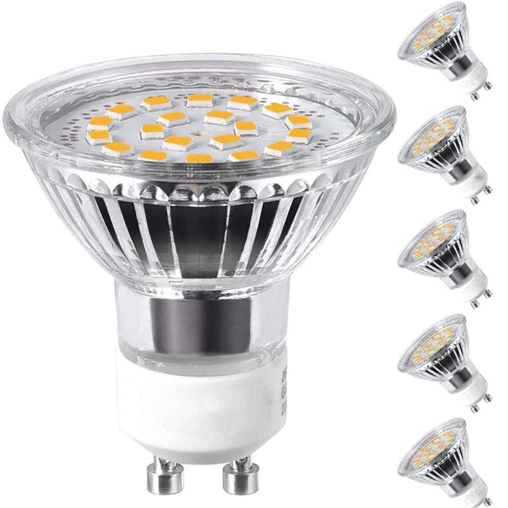 GU10 bombilla LED iluminación de pista MR16 60W halógeno equivalente luz blanco 5000K 4W foco luz empotrable, 480 lúmenes, 10 paquetes| Bombillas y tubos LED| - AliExpress