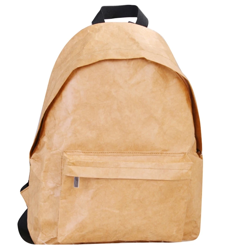 Unisex Backpack Kraft Paper Student School Bag Multifunctional Large Capacity Washable Tear-Resistant Environmentally | Багаж и сумки