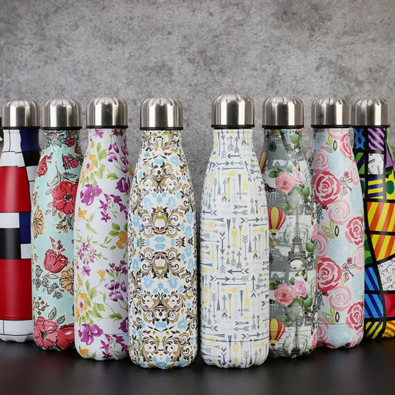 

Stainless Steel Vacuum Insulated Water Bottle Flask Thermal Sports Chilly 500ML