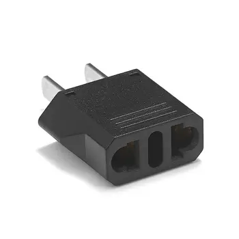 

500pcs US American Japan CN Electric Plug European EU 2pin To US 2pin Travel Plug Adapter Charger Sockets AC Converter Outlet