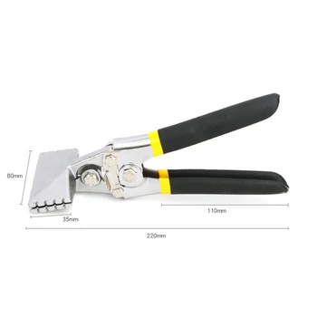 

Sheet Metal Bending Pliers Crimping Tool Hand Seamer Wide Jaw Straight 75mm/ Elbow 75mm/ Straight 150mm Durable Hand Tool