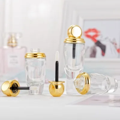 

10pcs Empty Transparent Lip Gloss Tube DIY Cosmetic Lipbalm Refillable Container Glass Makeup Lipstick Vials