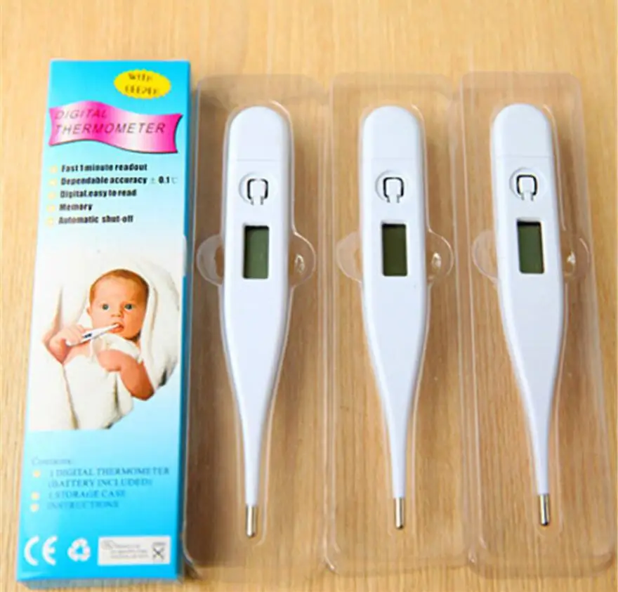 Электронный нагревательный термометр, цифровой ЖК-дисплей, инструменты для взрослых, детей, детей, измерение тела, температура рта, подмышек, 1 шт