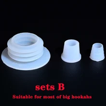3 шт./компл. прокладка из силиконового каучка для Белый чаша для кальяна прокладка из силиконового каучка для кальяна/водопроводные трубы аксессуары для кальяна