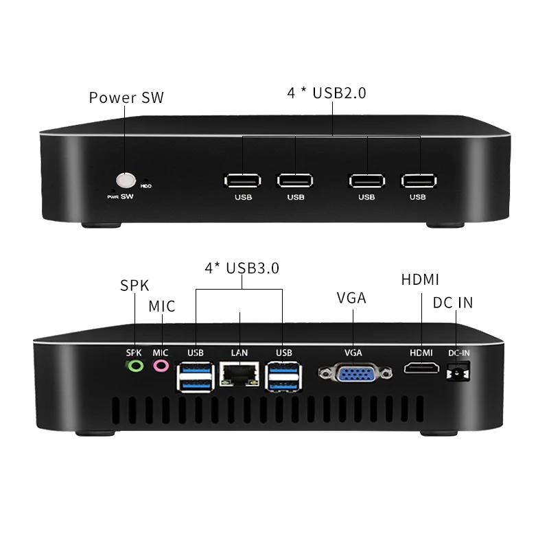 MSECORE 8TH Gen I7 8700 DDR4 Gaming Mini PC Windows 10 Desktop Computer game barebone linux intel U