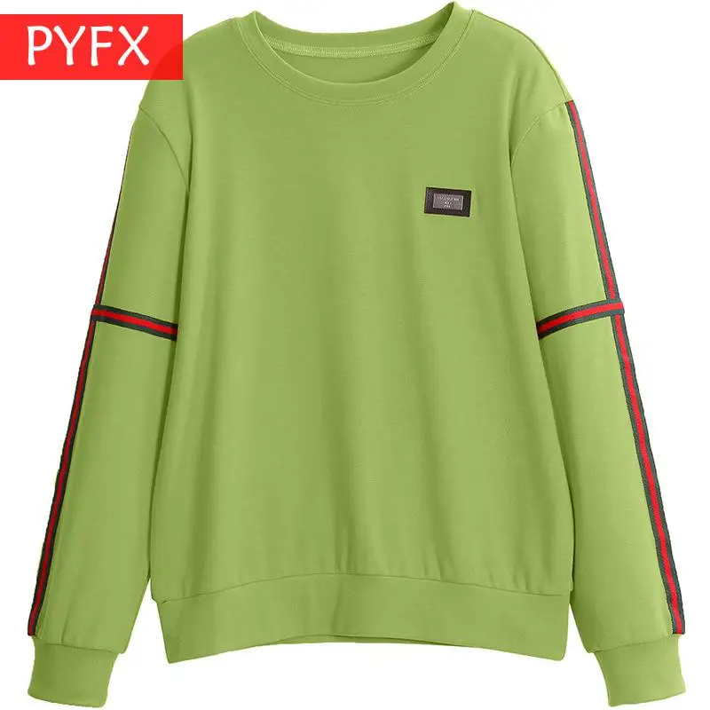 

Autumn Fashion 2019 New Clothes Fashion Korean Long Sleeve joker Women's Loose Tea Green Simple commuting style Sweatshirt