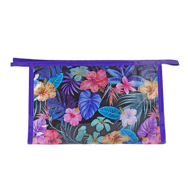 

PVC Printing Toothbrush Cosmetic Bag Women Travel Makeup Bag Organizer Storage Pouch Pencil Case Ladies Toiletry Wash Kit Case