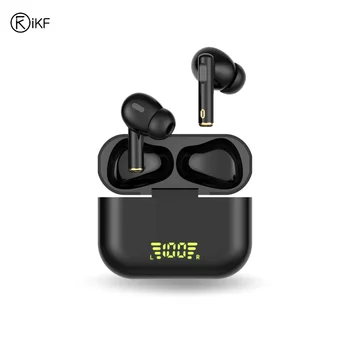 

IKF Funpods 5.1 Bluetooth Earphones Touch Control Gaming Headset Noise Reduction Waterproof LED Display Ear buds for Gamer