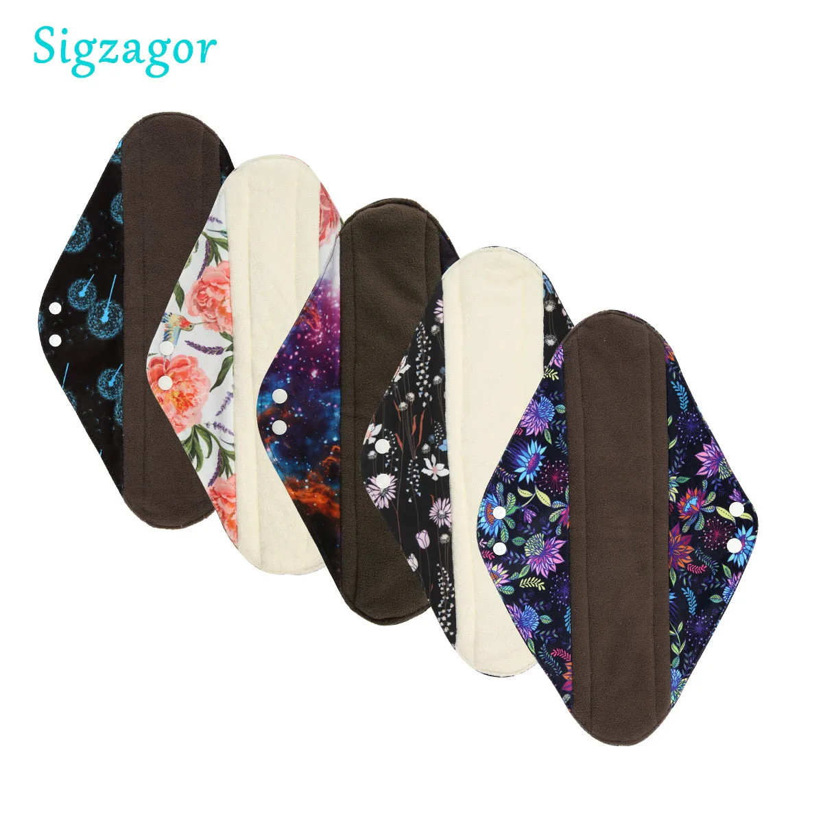 1 Extra Large Cloth Menstrual Pad Sanitary Maternity Overnight Mama XL Reusable Washable [Sigzagor]