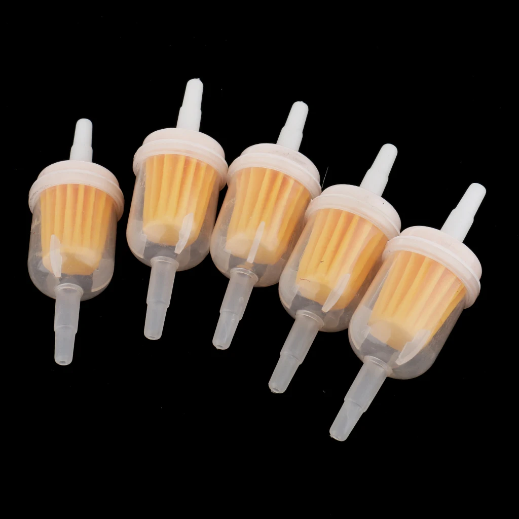 10pcs Gas Oil Fuel Filter Fit 1/4