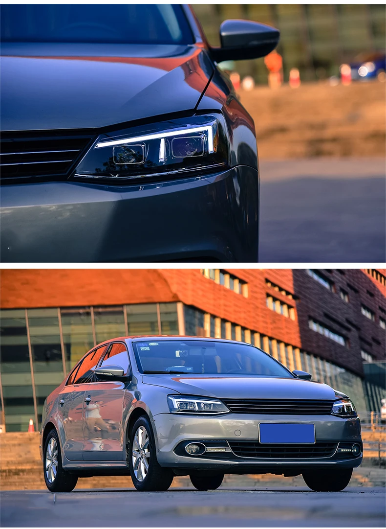 Автомобильный Стайлинг Головной фонарь для Jetta MK6 светодиодный фонарь A5-Design Jetta светодиодный DRL светодиодный луч дальнего света H7 D2H Hid вариант биксеноновый луч