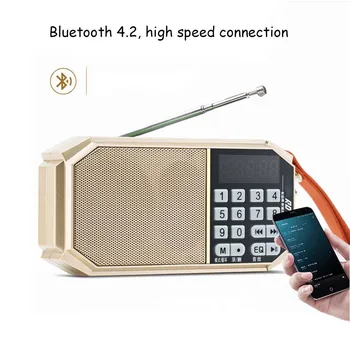 

Outdoor Wireless Bluetooth Speaker 4.2 Bass Portable Speakers With FM Radio LED Display Support TF Card/U Disk Play
