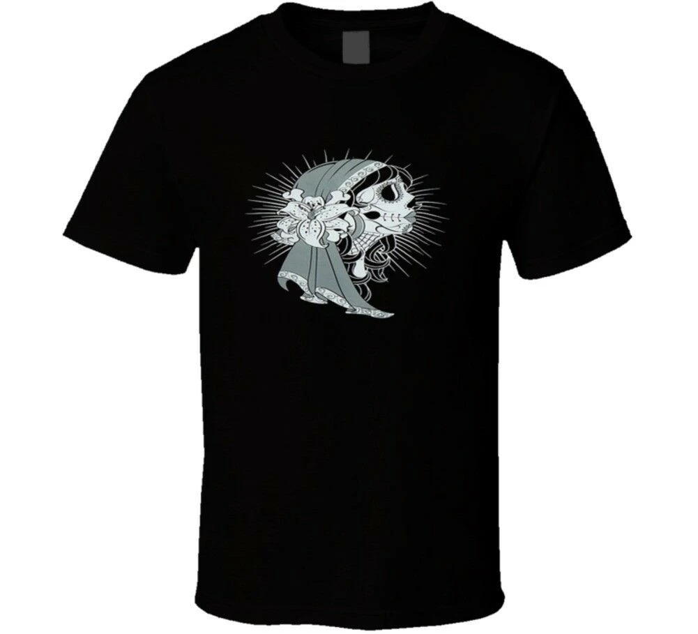 DAY OF THE DEAD DIA DE LOS MUERTOS SUGAR SKULL GYPSY WOMAN SPANISH T Shirt |