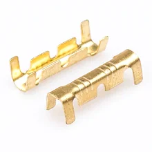 500pcs copper U-shaped terminal tab inserts connectors cold terminal small teeth fascia terminal 0.5-1.5mm