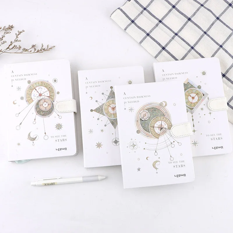 Fortune канцелярские товары LEnWA креативные толстые Магнитные защелки этот ноутбук небольшой свежий цвет край ноутбук цветная ручка