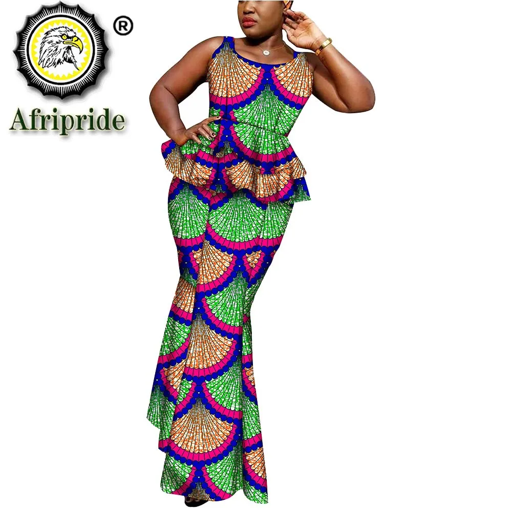 2019 африканские платья для женщин AFRIPRIDE dashiki bazin богатые с принтом Анкары из